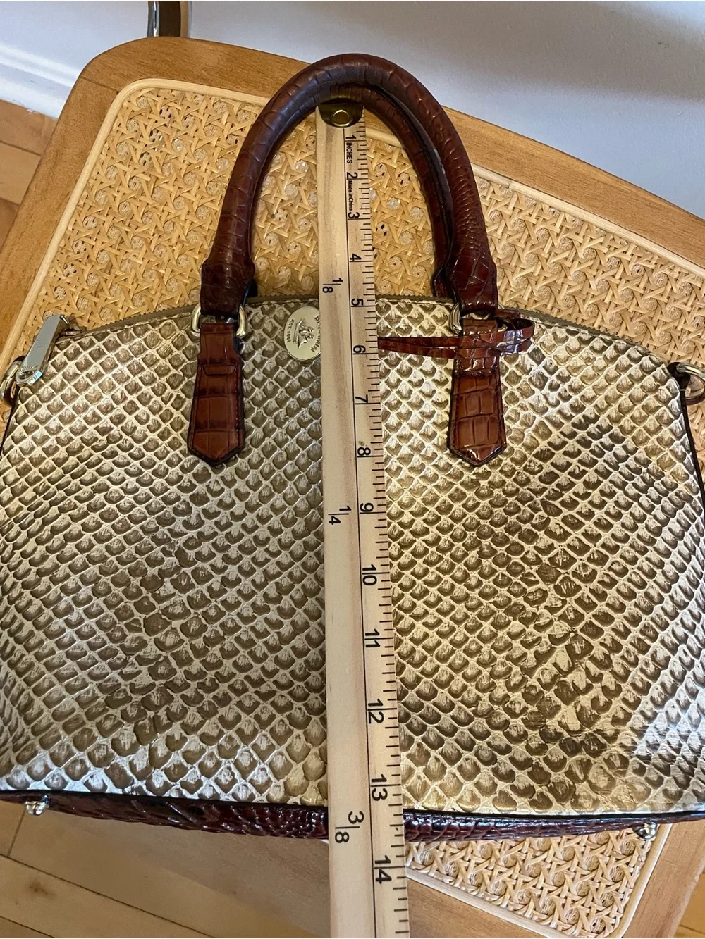 Brahmin crème rhodes